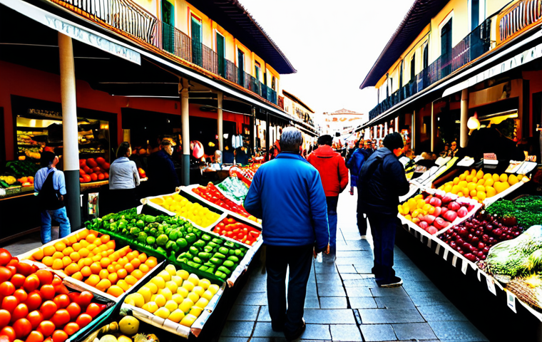 **

"A vibrant Spanish marketplace scene, bustling with shoppers examining produce. Focus on colorful displays of fresh fruits and vegetables with signs highlighting special offers like "Oferta Especial!". Shoppers are engaged, comparing items. Background includes traditional market stalls and architecture, reflecting a local Spanish market. Fully clothed shoppers, appropriate attire, family-friendly, safe for work, professional photography, natural proportions, well-formed hands, correct finger count, bright and inviting lighting."

**