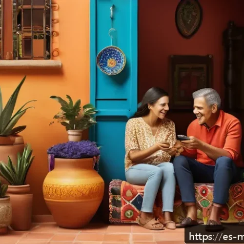 Home 32 행동경제학적 요소가 마케팅 ROI에 미치는 영향 - A vibrant digital marketing campaign scene targeting Hispanic consumers, featuring a lively family g...